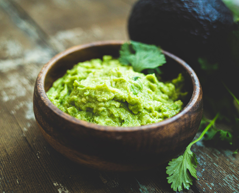 guacamole mit gourmet senf Cremige Guacamole mit Gourmet Senf
