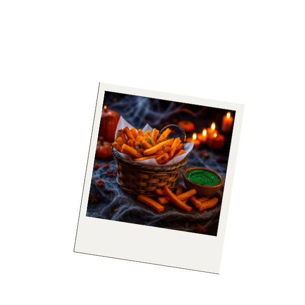 deko: pommes mit zombie schleim