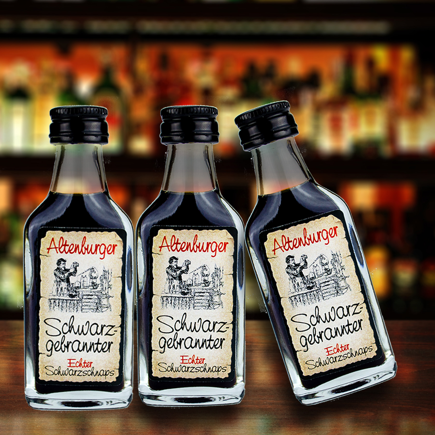 Altenburger Schwarzgebrannter Kräuterlikör