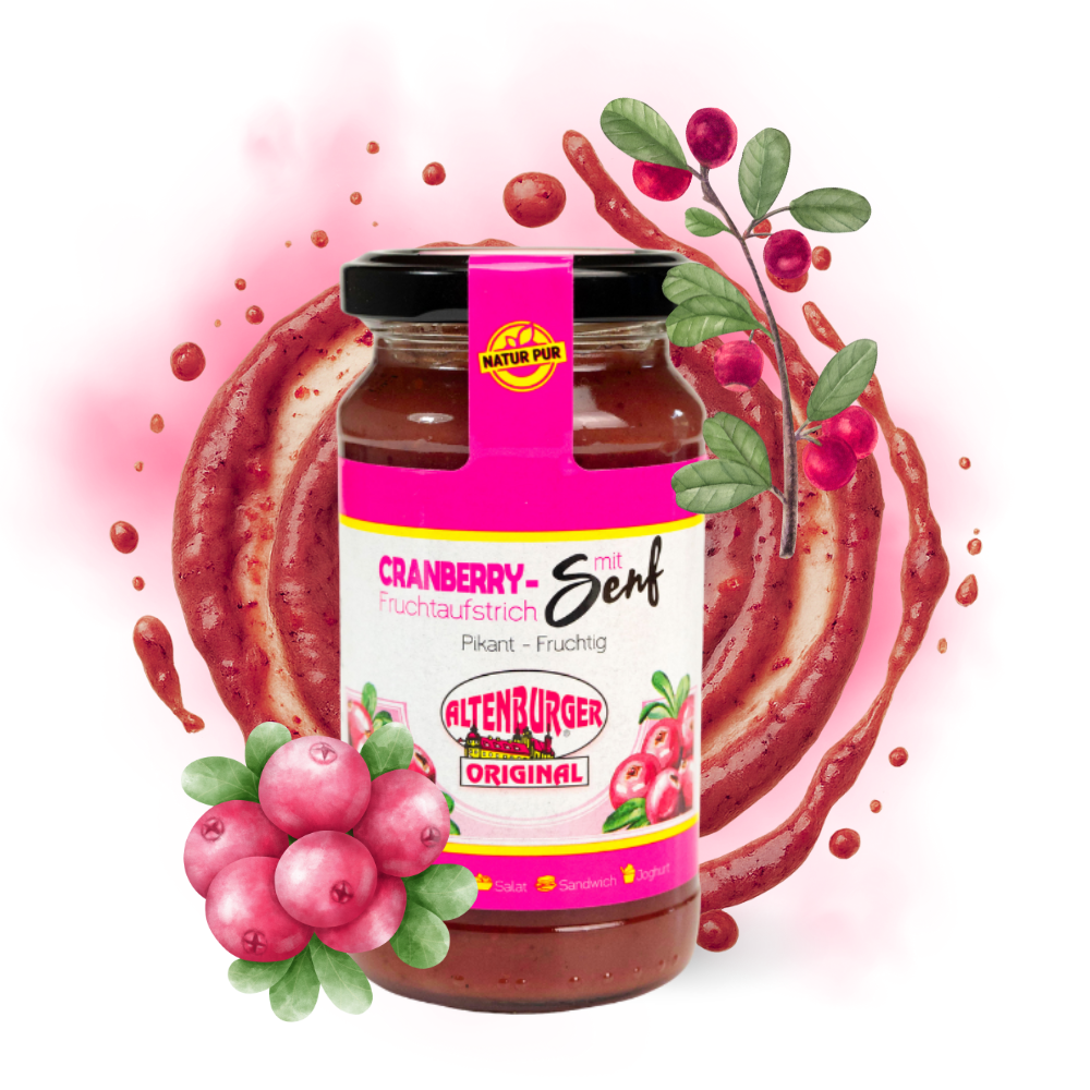 Cranberry Senf - Fruchtaufstrich mit Senf