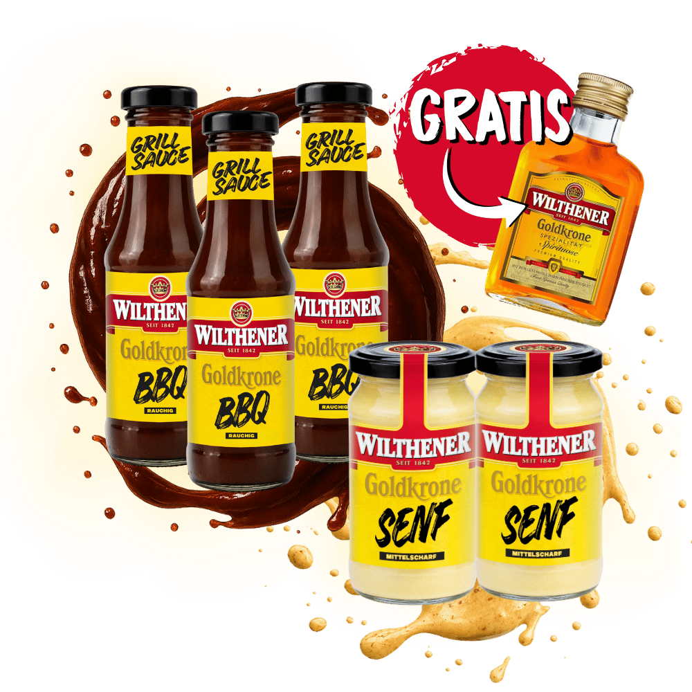 Wilthener Goldkrone Bundle mit Taschenflasche