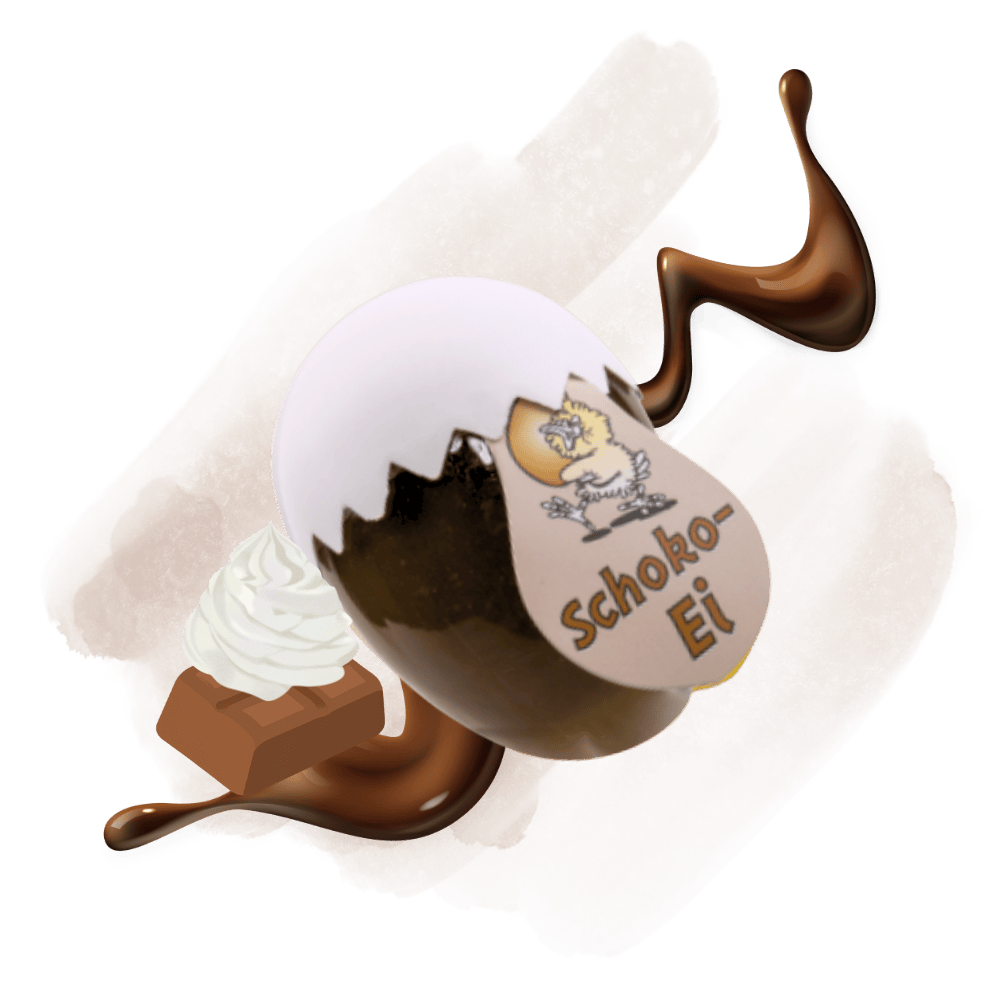 Schoko Ei - Schoko-Sahne-Likör