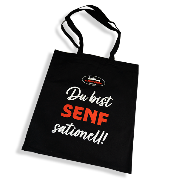 Stoffbeutel-SENFsationell Stoffbeutel "Du bist SENFsationell" aus 100 % Baumwolle