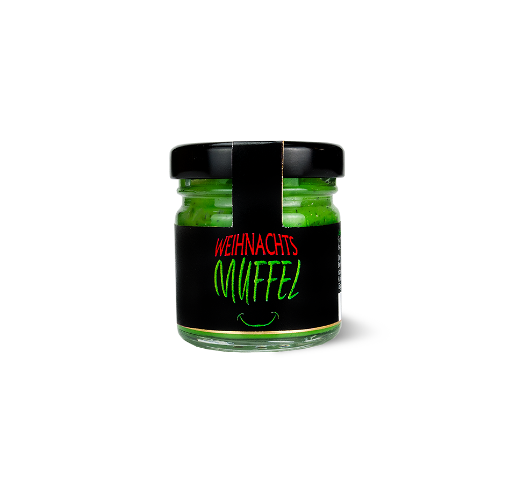 Weihnachtsmuffel  Mini Glas