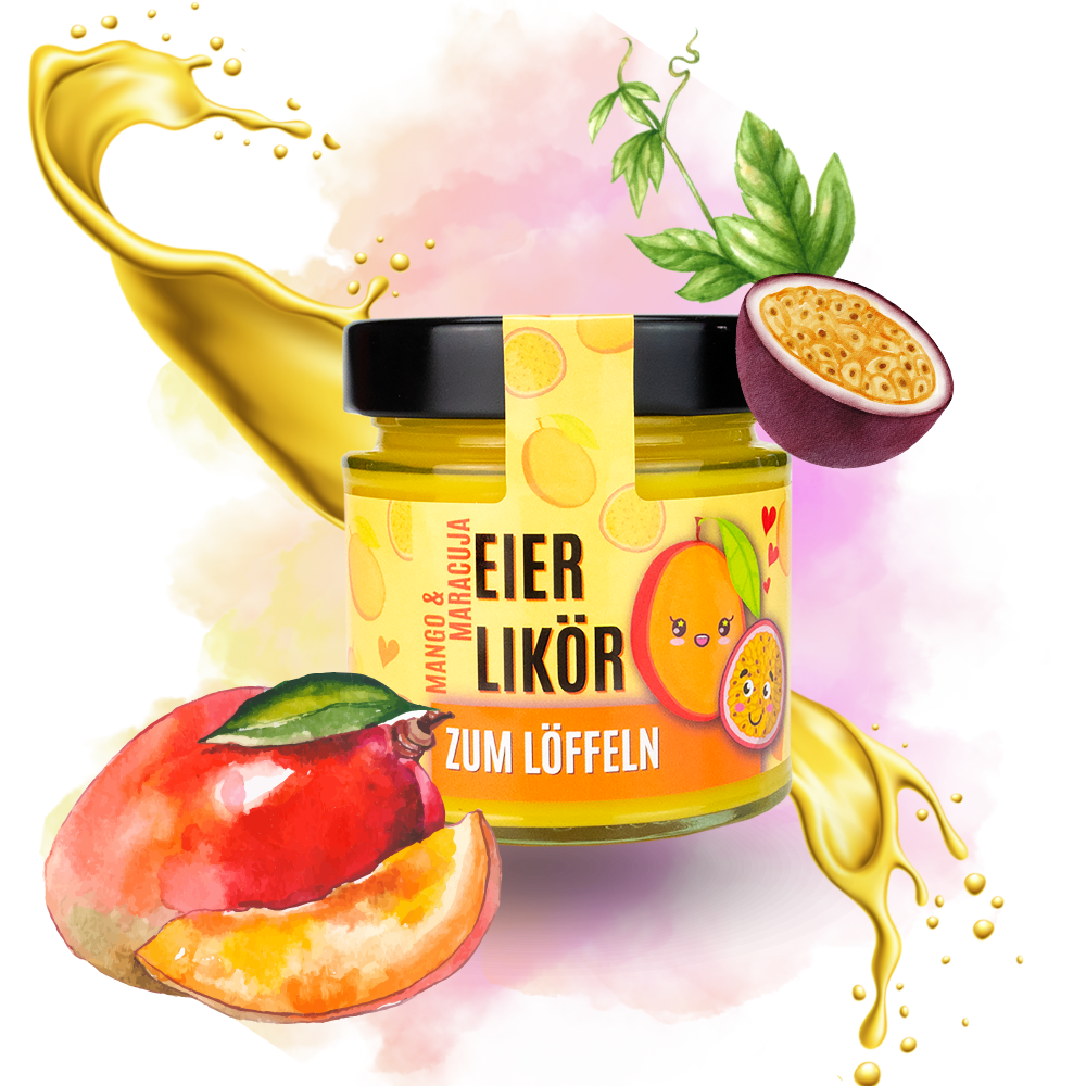 Eierlikör zum Löffeln Mango-Maracuja