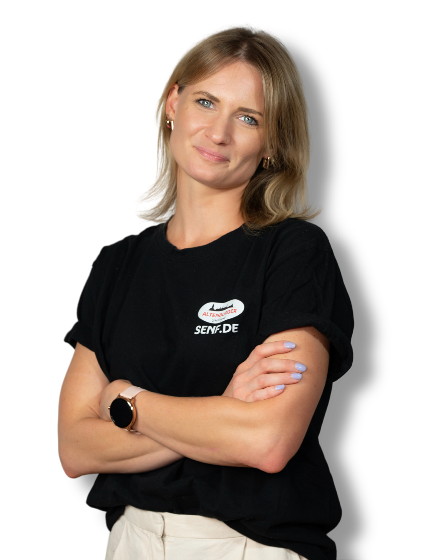 Person marketing altenburger senf