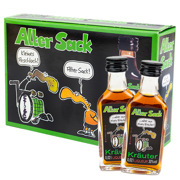 Alter Sack Kräuter Schnaps
