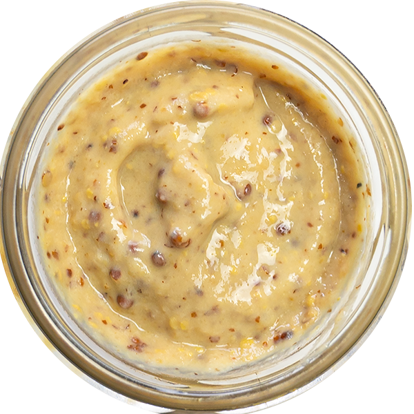 Grobgeschroteter Senf mit brauner Senfsaat - Altenburger Camper Senf