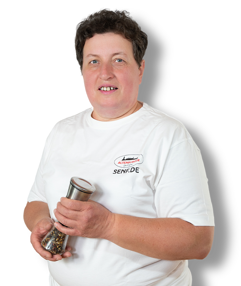 Person mitarbeiterin gewuerze altenburger senf