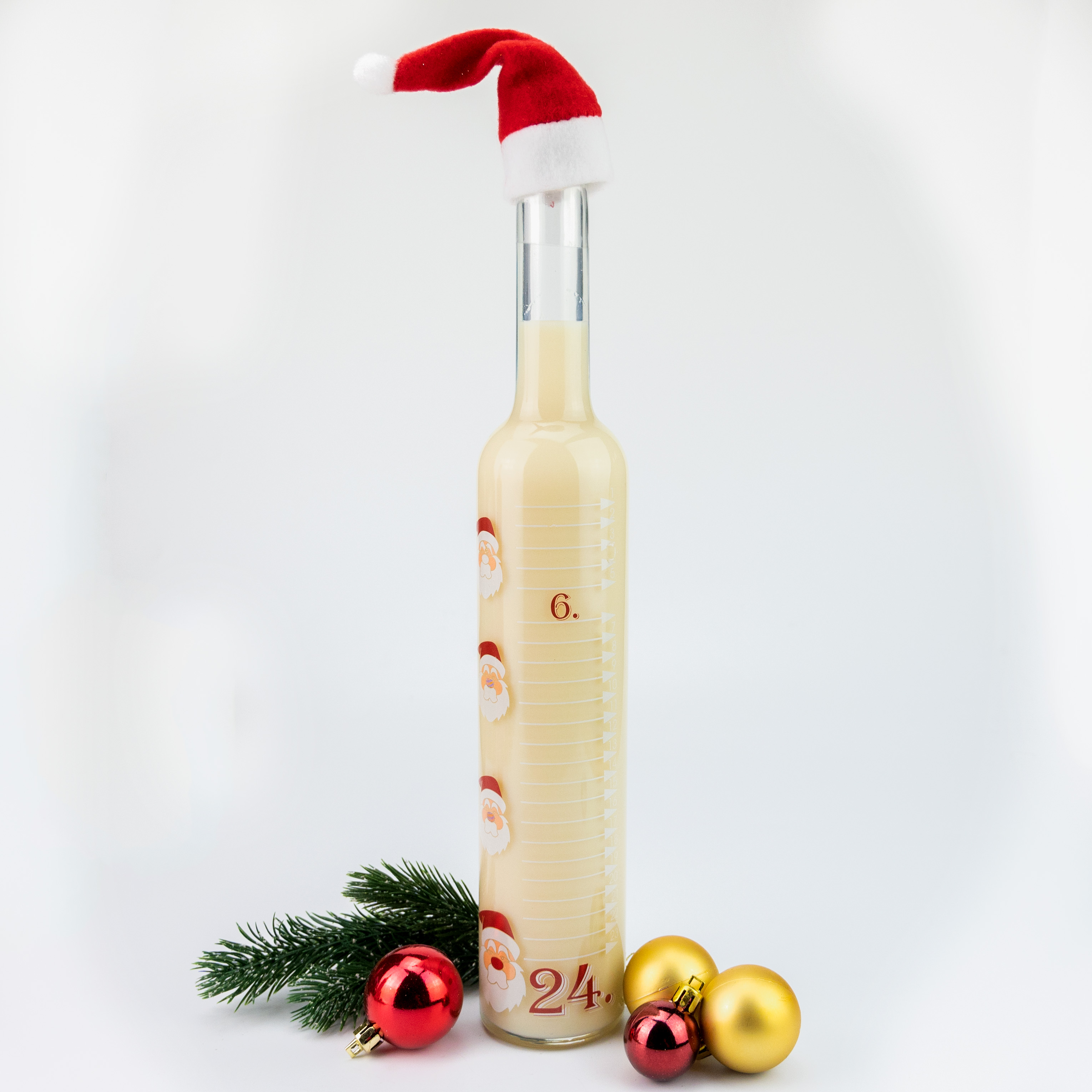 Vanillekipferl Likör in der Adventskalender Flasche