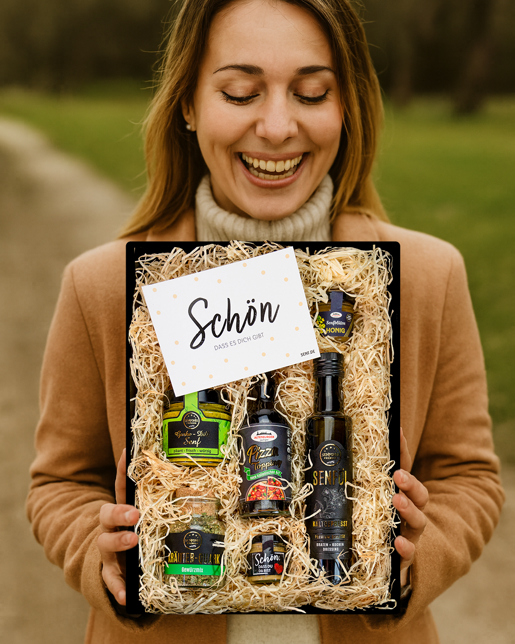 deko frau mit schön dass es dich gibt geschenk