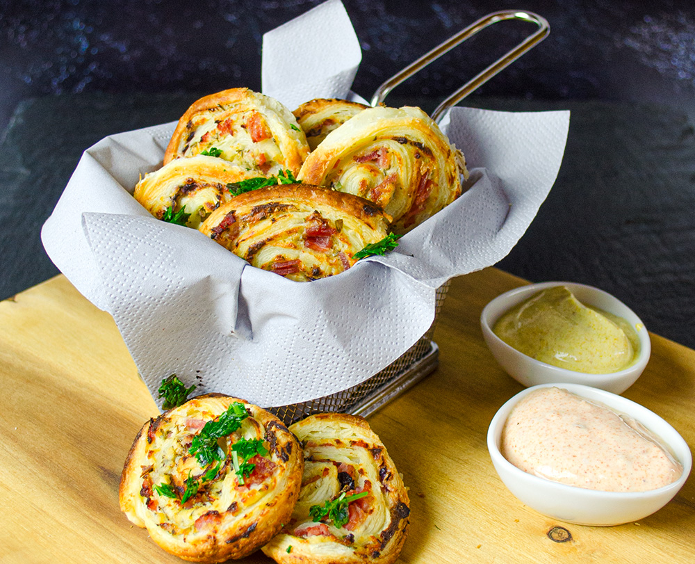 pesto schnecken Herzhafte Blätterteigschnecken