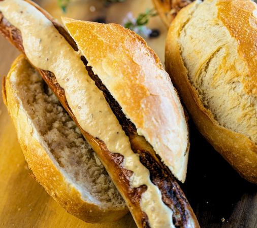 bauernsenf mit bratwurst