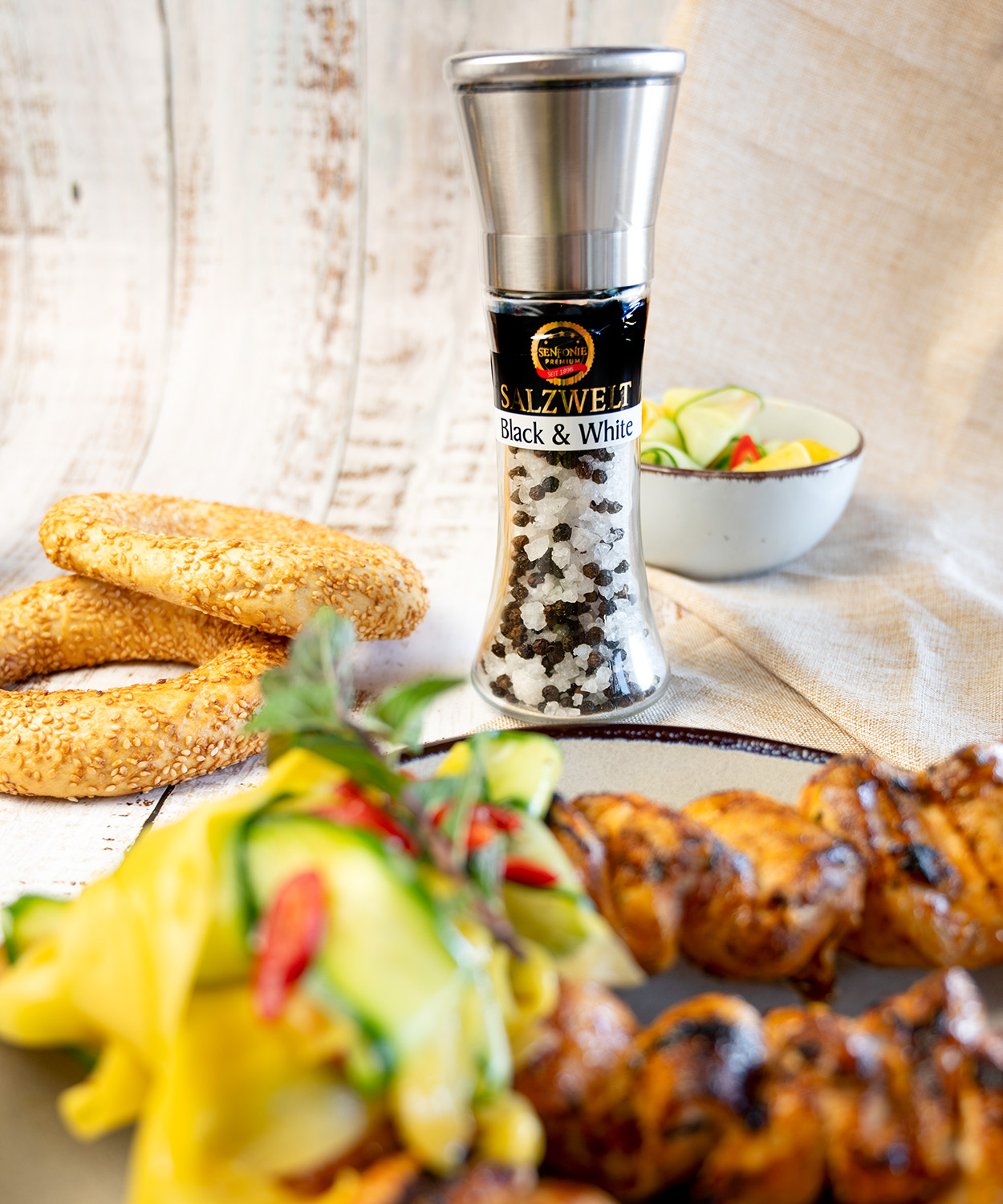 salz und pfeffer mischung zu fleisch