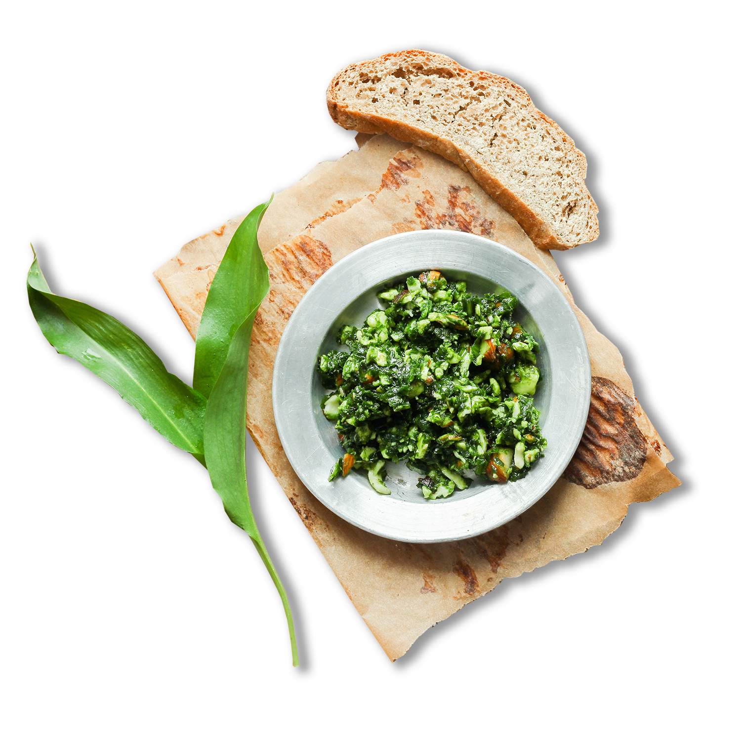 baerlauch pesto brot baerlauch pesto brot