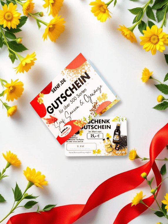 deko Warengutschein senf.de Deko Warengutschein senf.de
