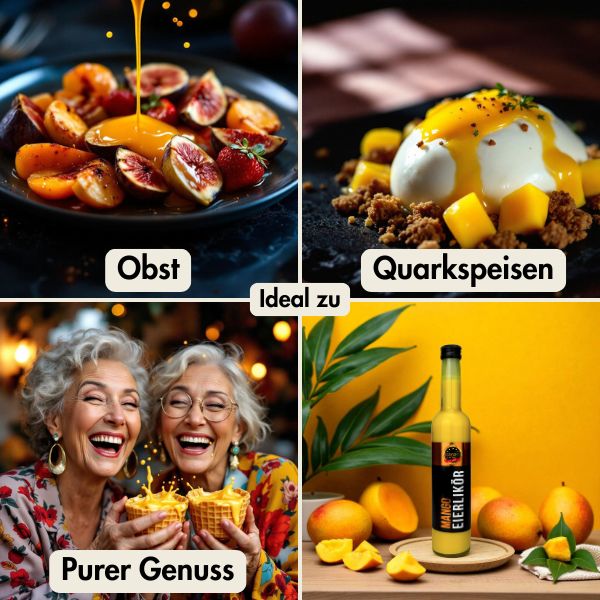 deko verwendung eierlikör mango