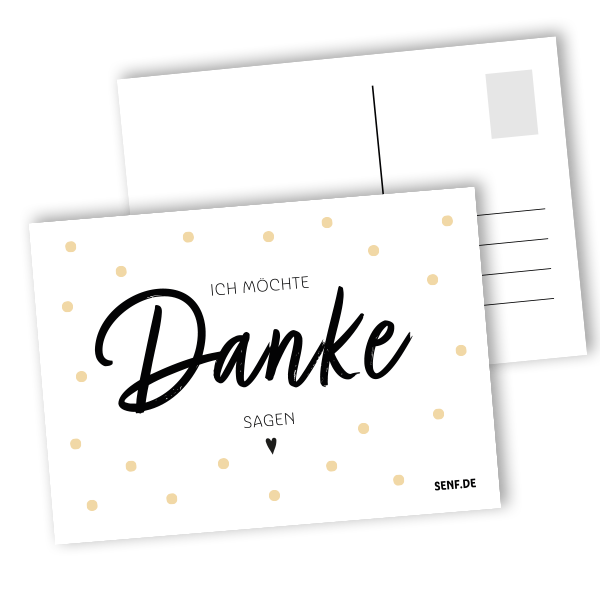 Danke Grußkarte Ich möchte Danke sagen