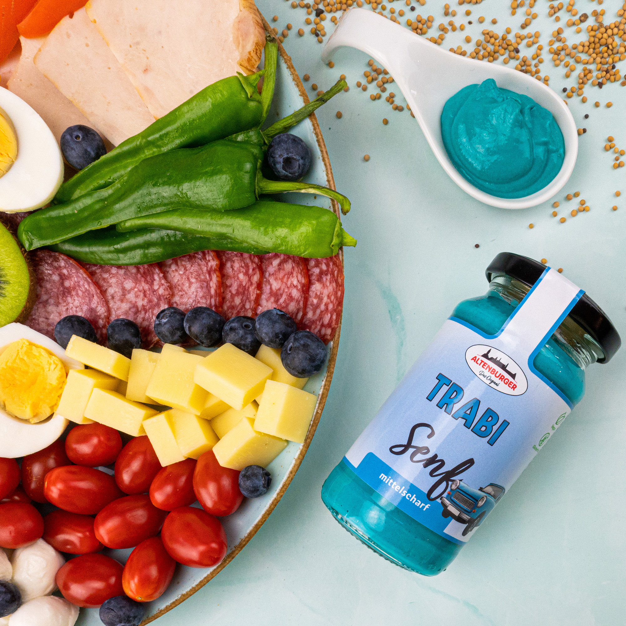 Trabi Senf - Blauer Senf