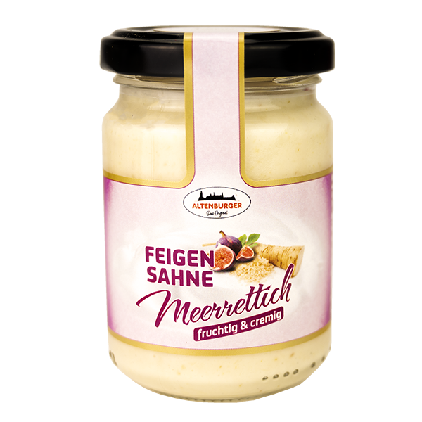 Feigen Sahne Meerrettich - Fruchtiger Meerrettich für Schinken, Käse und Ei