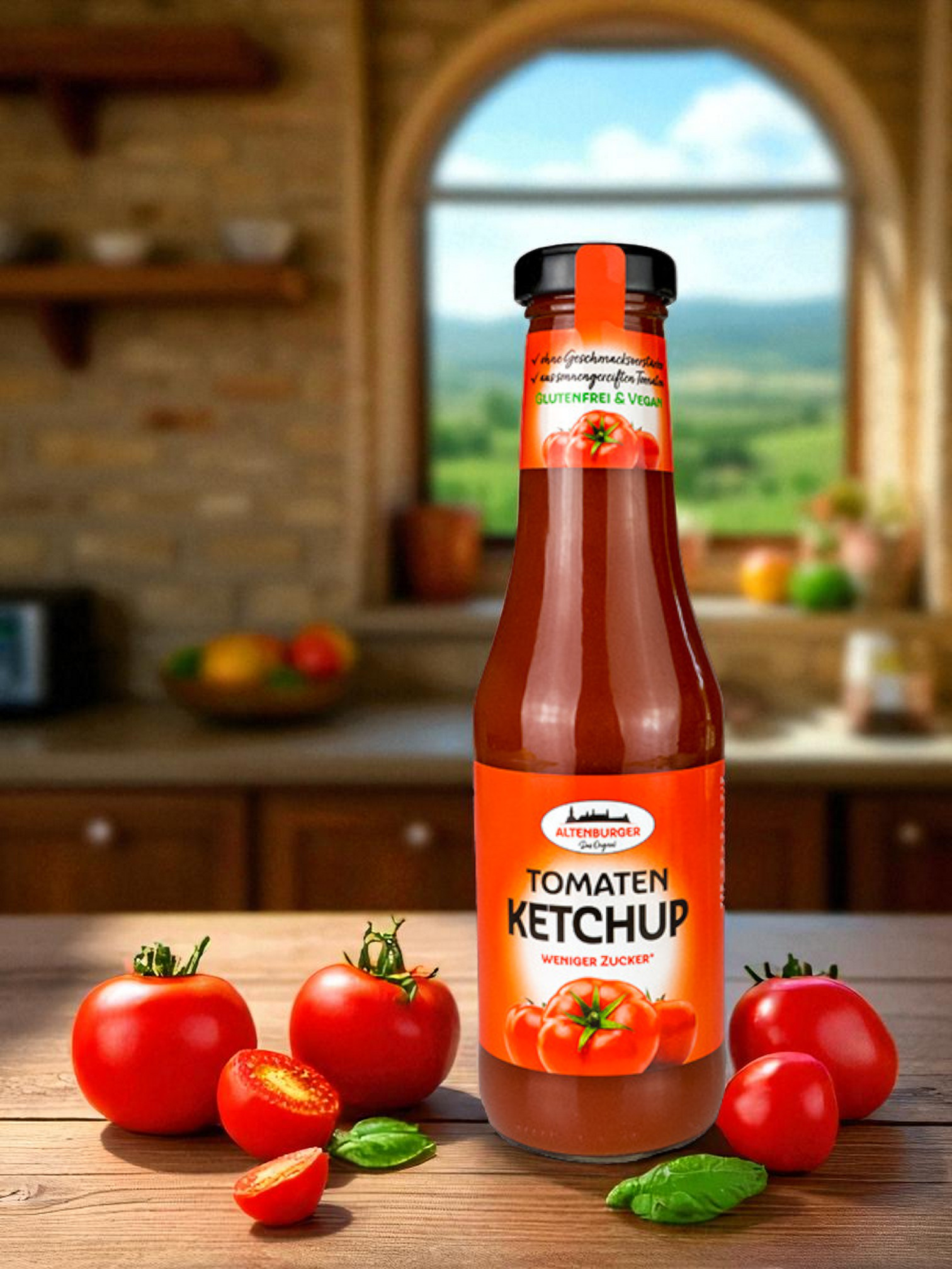 ketchup in mediterraner kueche mit tomaten