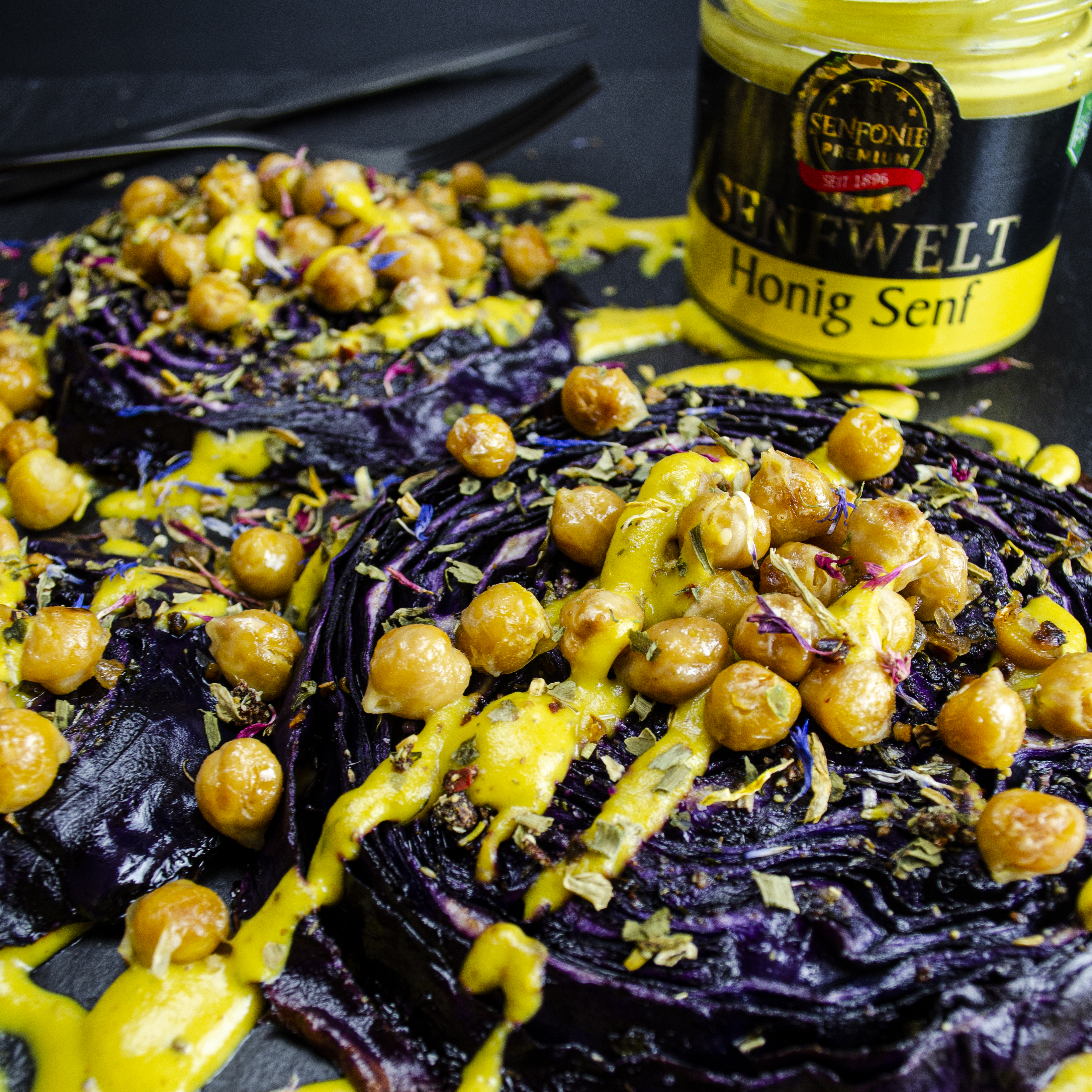 71000-Honig-Senf-Food Honig Senf schmeckt hervorragend auf Gemüse, Rohkostsalaten, Käse, Fleisch und Gebratenem.