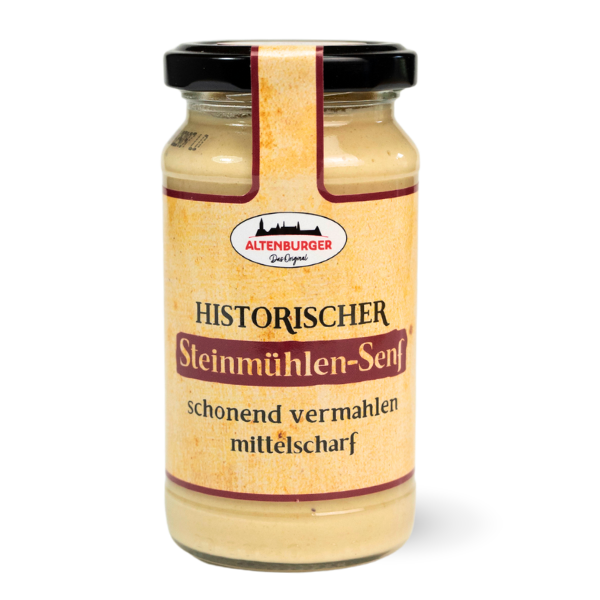 Historischer Steinmühlensenf