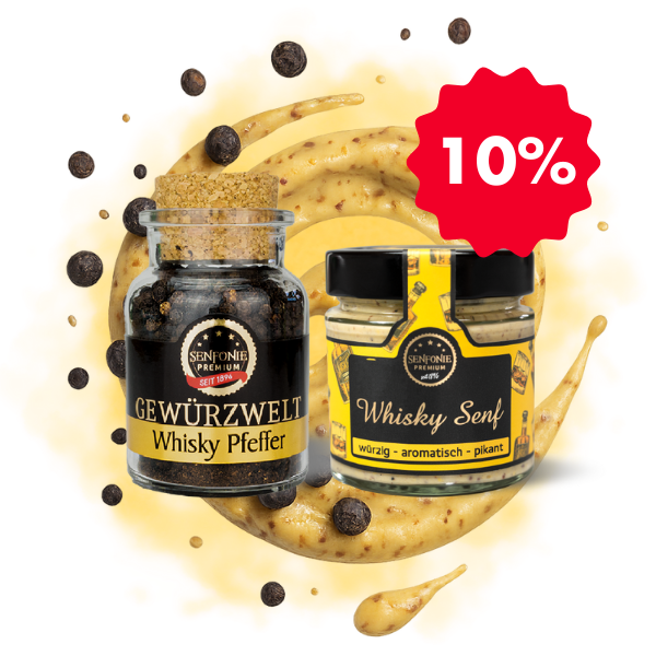 Whisky Set mit Senf & Pfeffer Premium