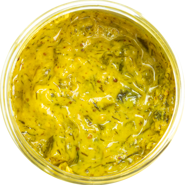 Gurke-Dill-Senf-2023-offen Gurke Dill Senf mit Gurkenstückchen