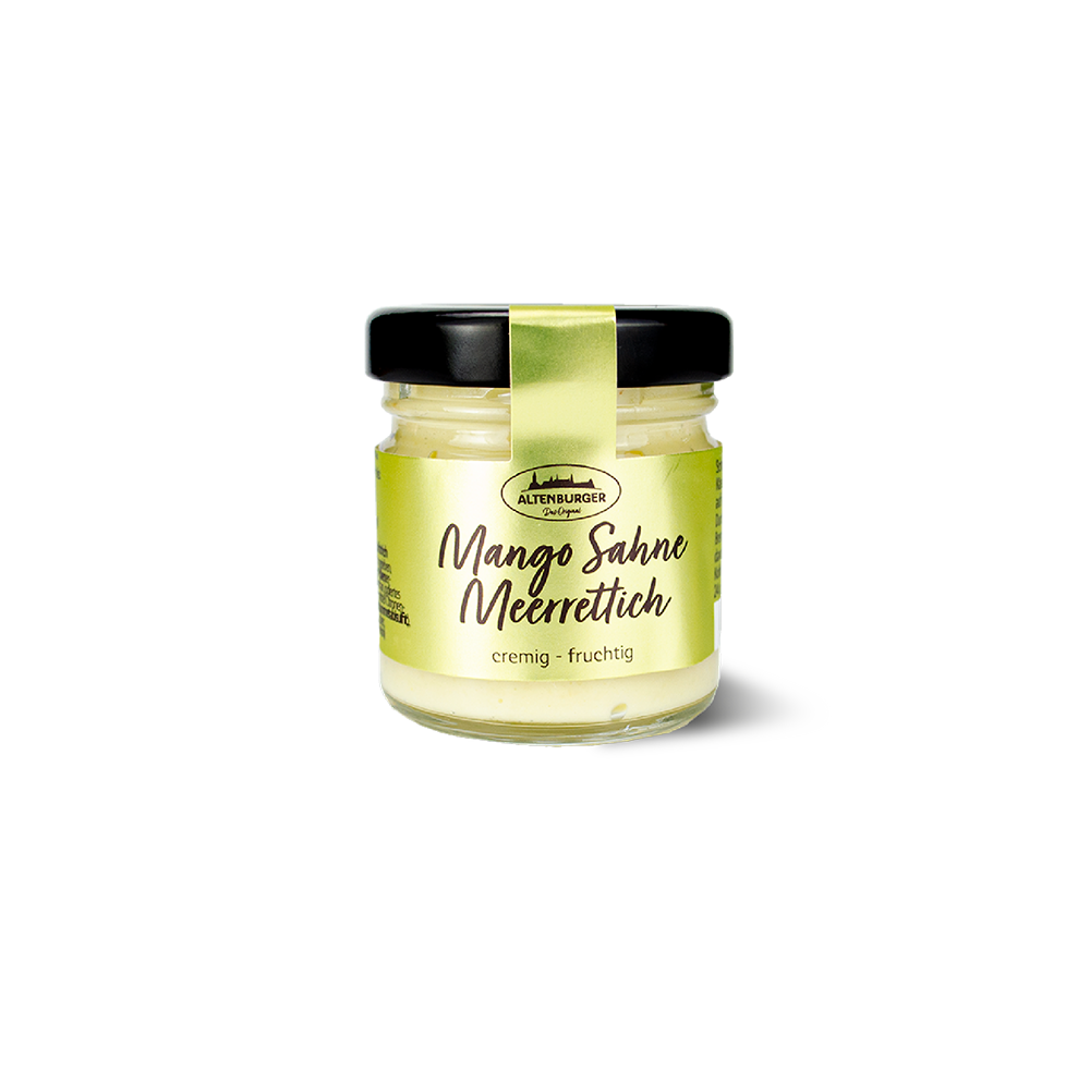 Mango Sahne Meerrettich Mini Glas
