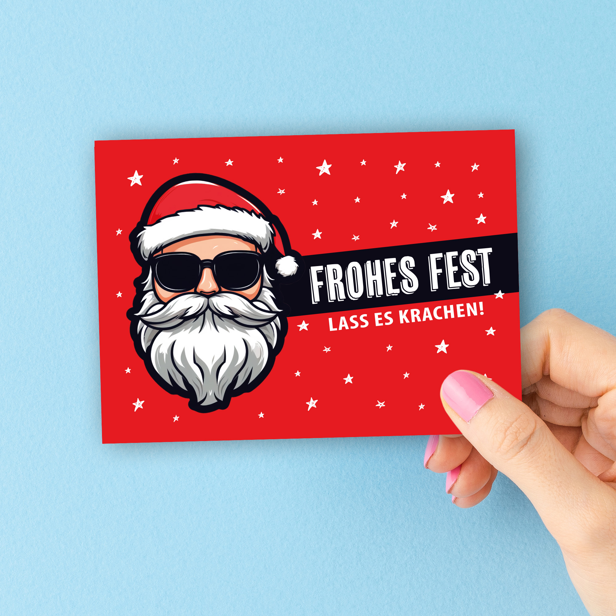 Inklusive Postkarte "Frohes Fest"