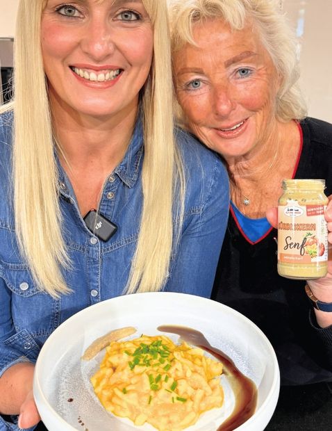 Cremige Kürbis-Pasta mit Kürbiskernsenf & Alleskönner Gewürz