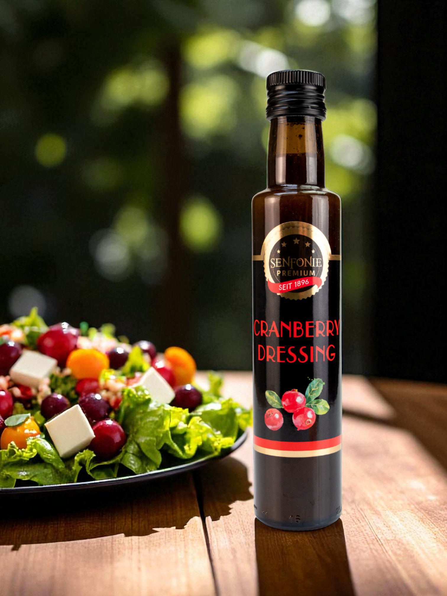 cranberry dressing mit salat