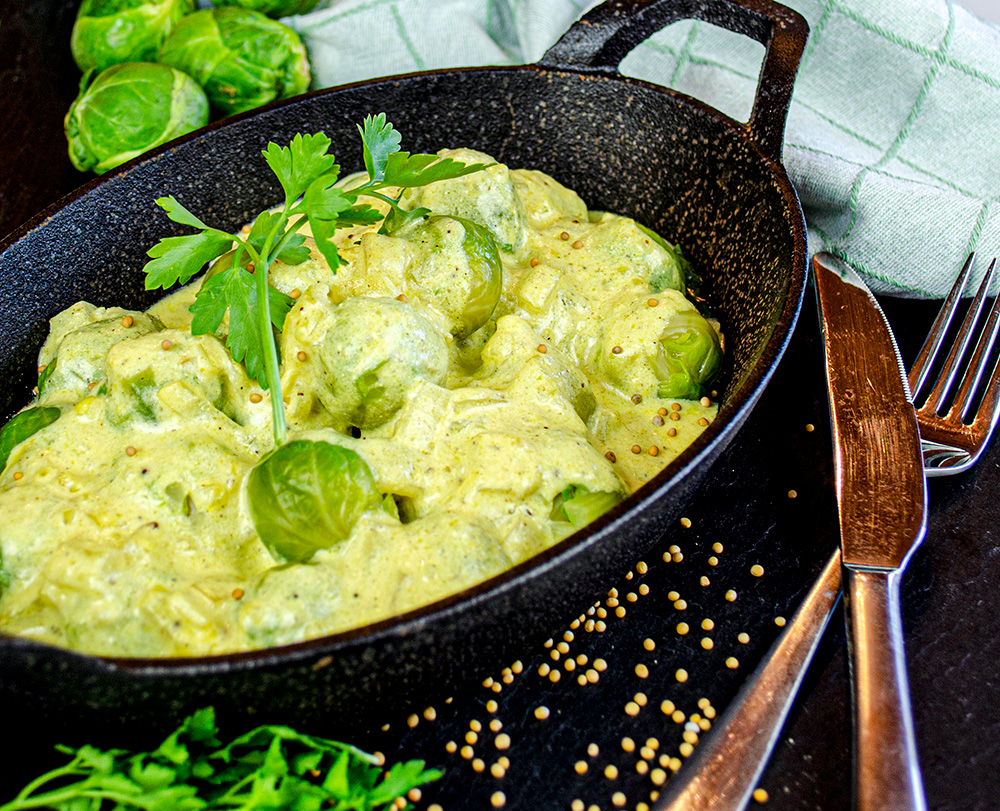 rosenkohl in senfsauce Rosenkohl in Frischkäse-Senfsauce