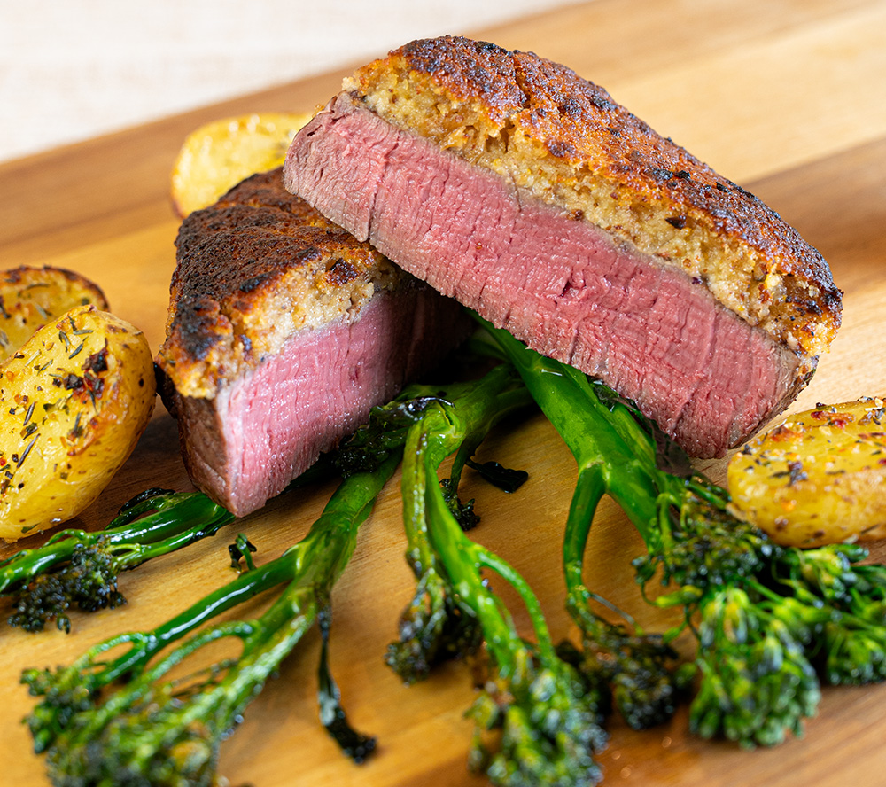 steak mit senfkruste steak mit senfkruste