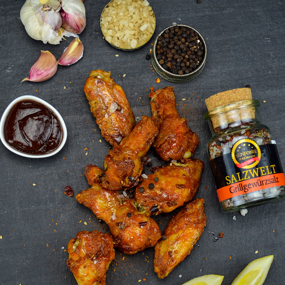 Chicken Wings verfeinert mit Grillgewürzsalz 