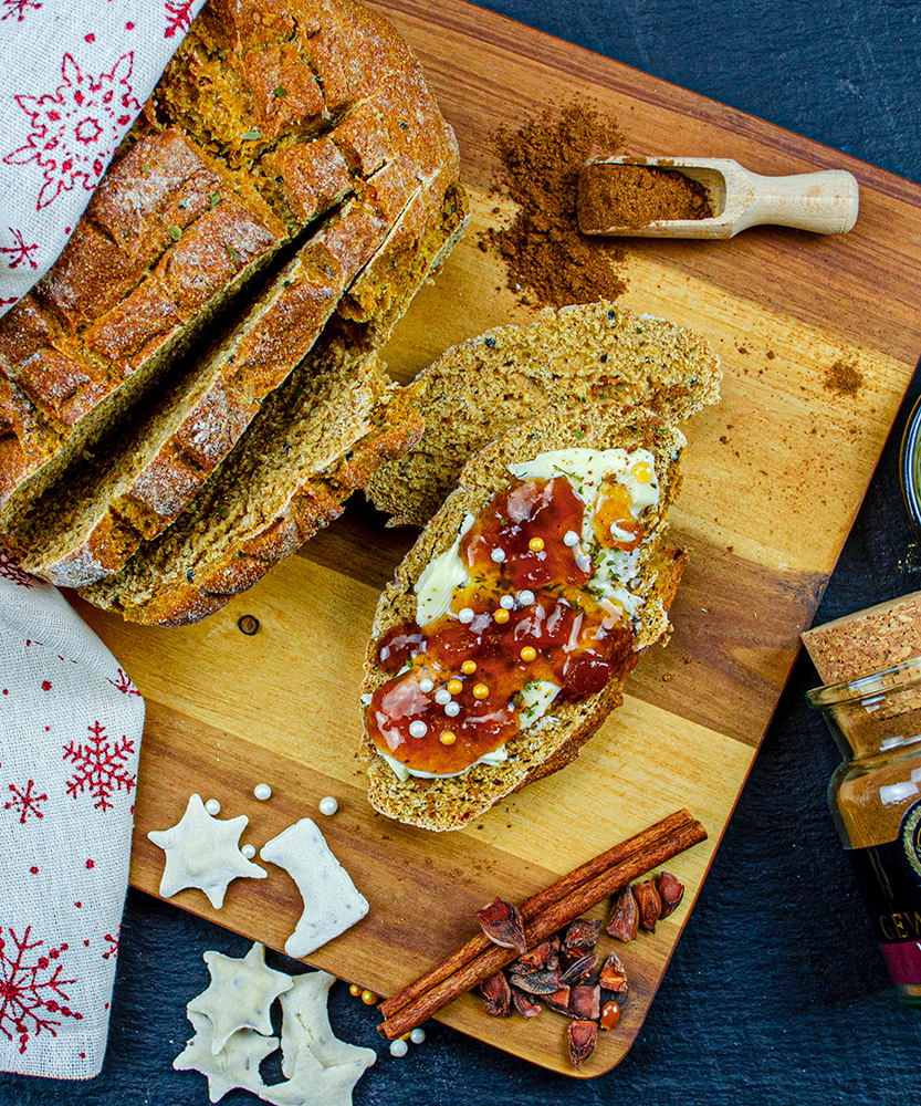 brot mit butter und bratapfel chutney brot mit butter und bratapfelchutney