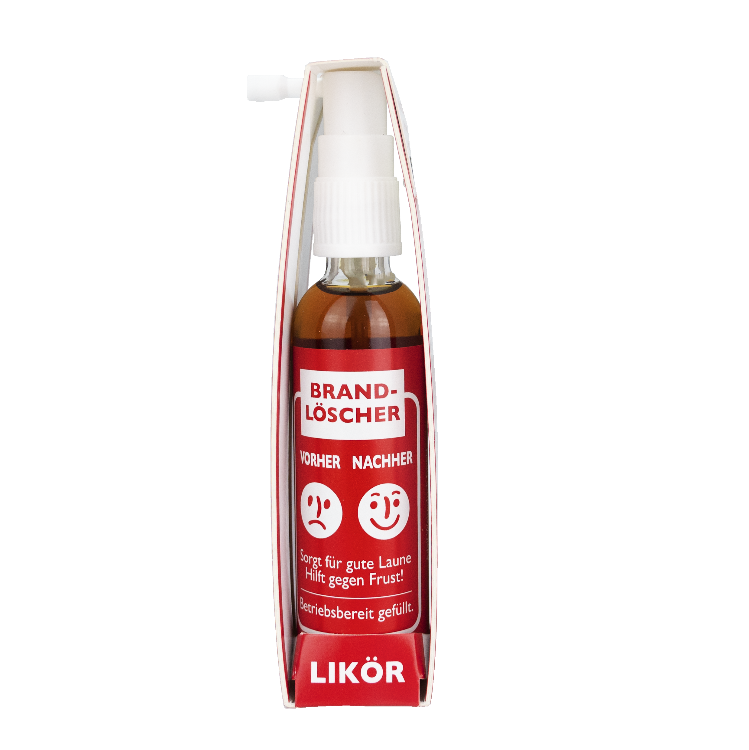 88060-Brandloscher-2 Likör in der originellen Brandlöscher Flasche