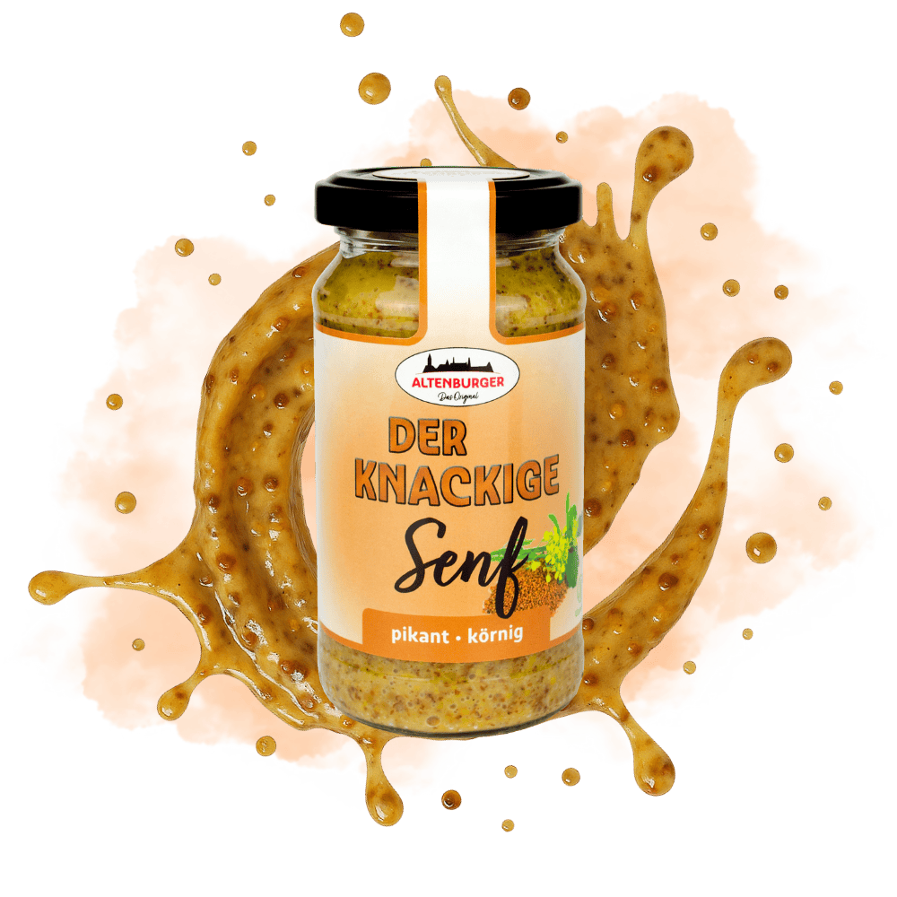 Der knackige Senf pikant würzig