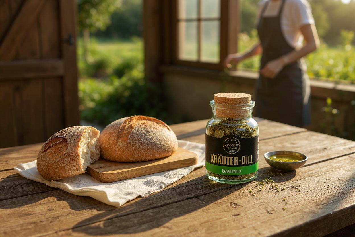 kraeuter dill mit oel und brot käeuter dill mit oel und brot