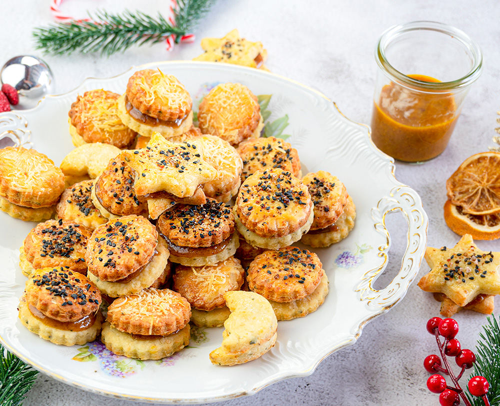 senfplätzchen Senfplätzchen mit süßem Senf