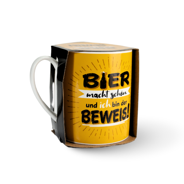 XXL Tasse "Bier macht schön und ich bin der Beweis!"
