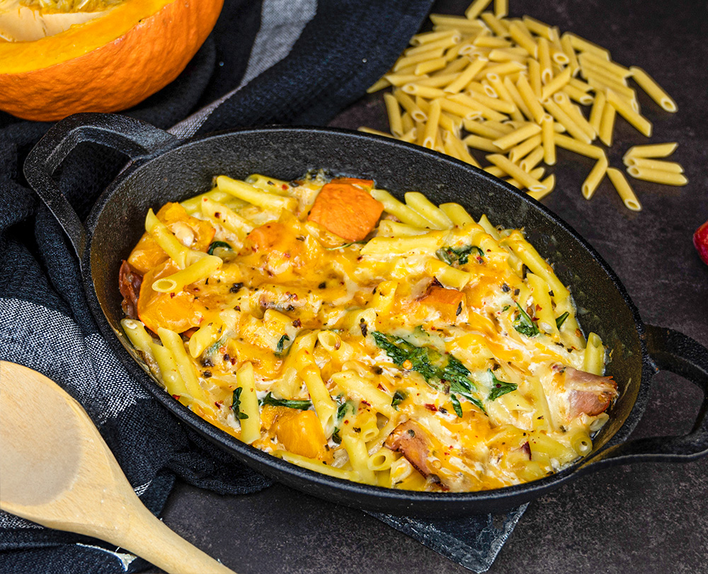 mac n cheese mit kürbis Mac'n Cheese mit Kürbis