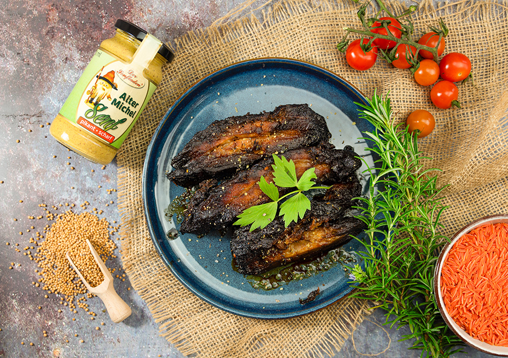 grillfleisch mit alter michel senf grillfleisch mit alter michel senf