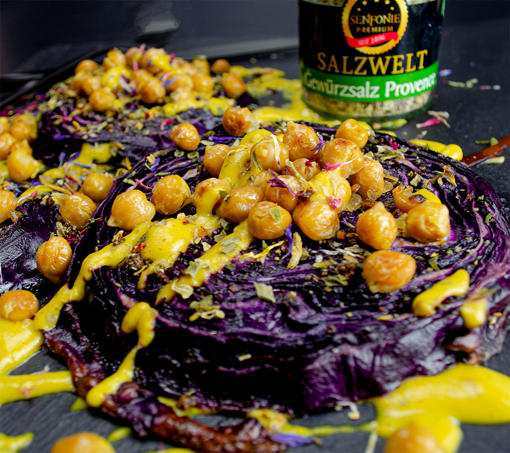 gebackener rotkohl mit senfsauce gebackener rotkohl mit senfsauce