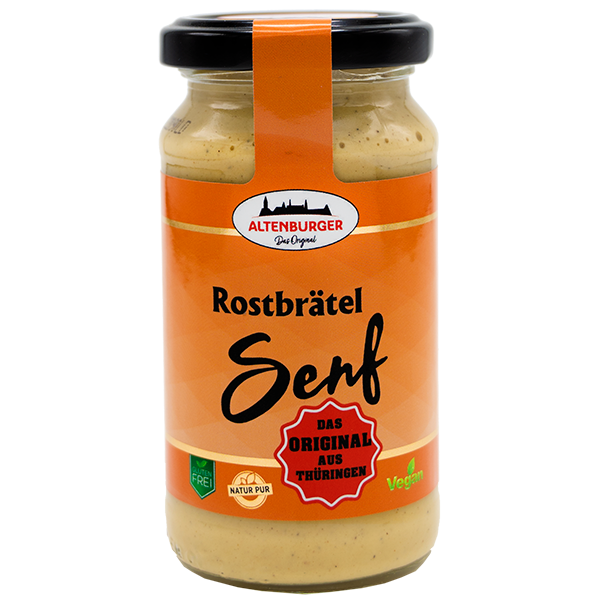 Rostbrätel Senf für Rostbrätel, Steak und Bratwurst