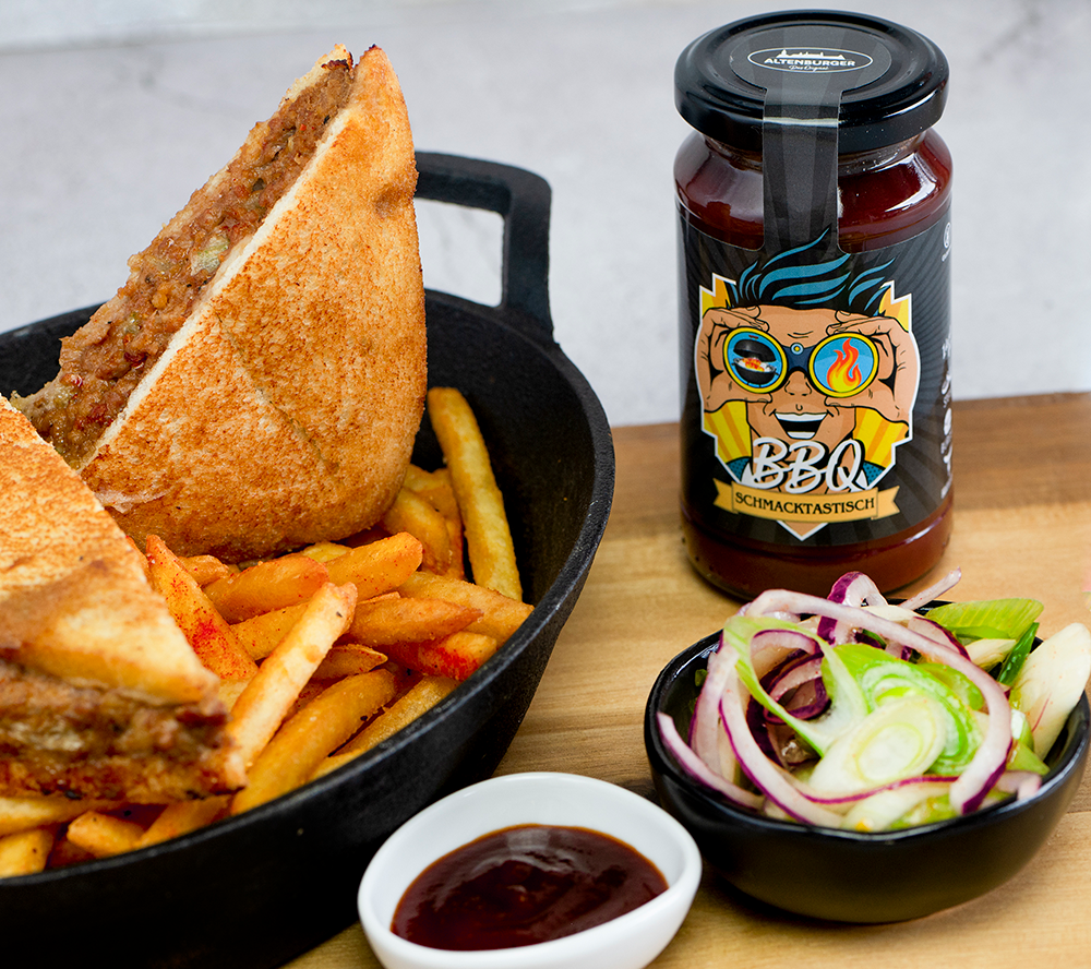 hackfleisch sandwich mit bbq sauce hackfleisch sandwich mit bbq sauce