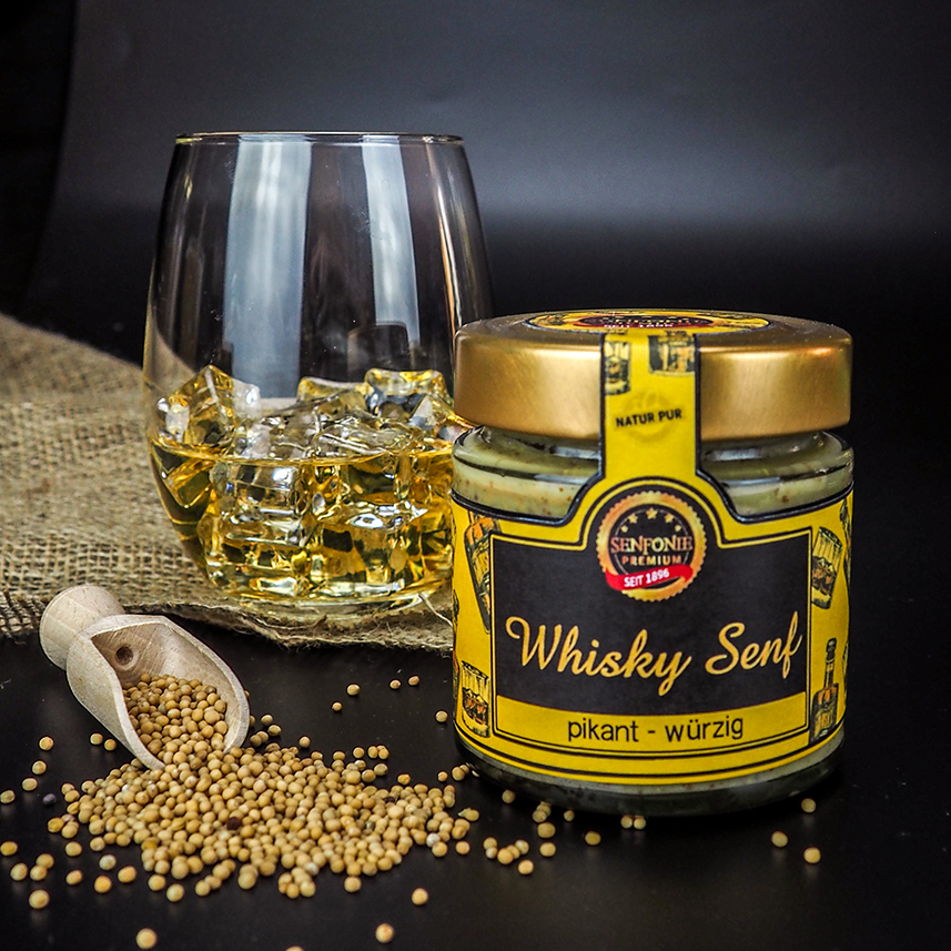 Whisky Senf verfeinert mit 10 % Whisky