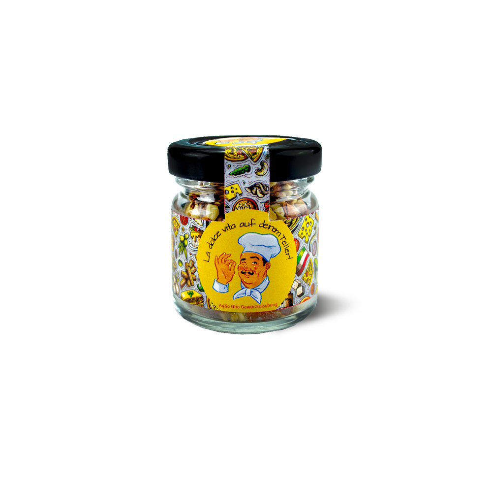 aglio olio mini glas aglio olio mini glas