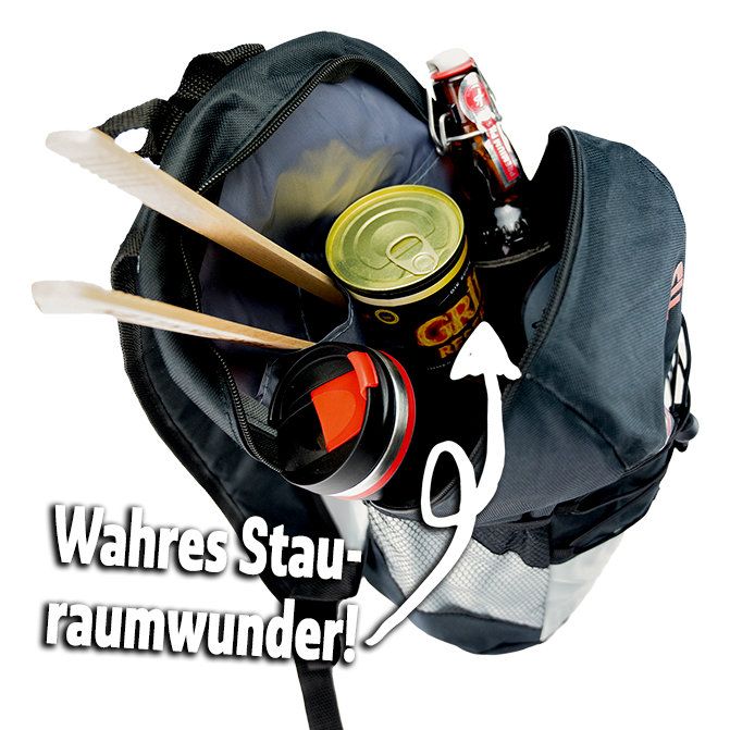 Stylischer und praktischer Rucksack (Inhalt wird nicht mitgeliefert)